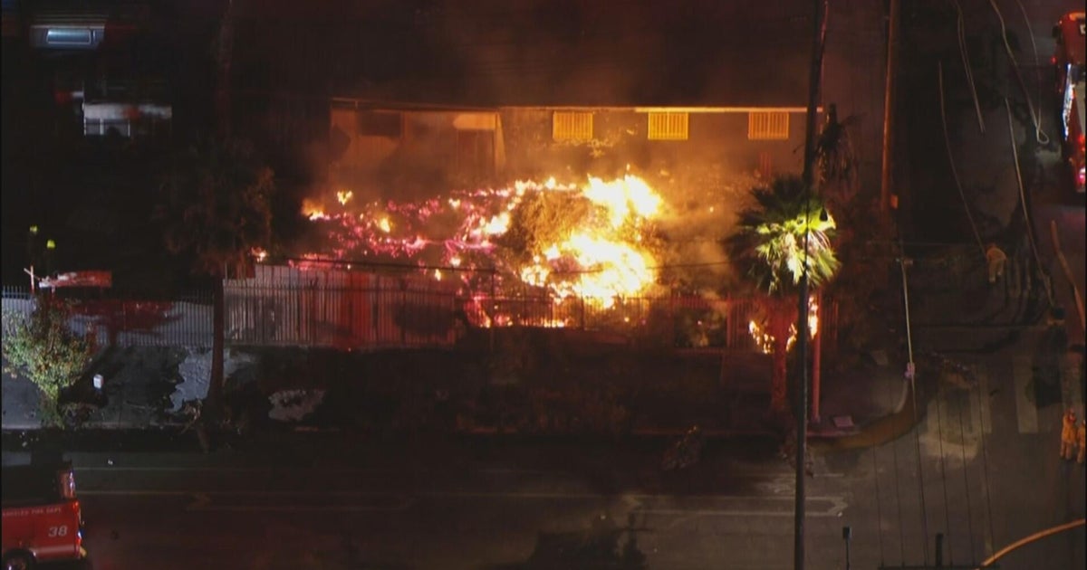 Hand sanitizer fire in South LA burns through the night 