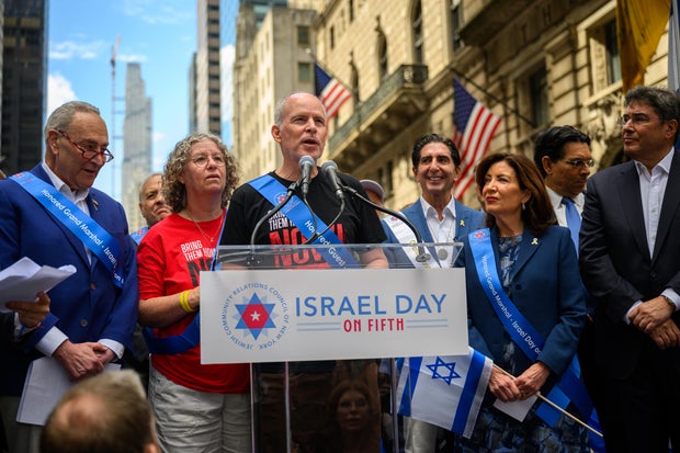 Supporters Take Part In New York City's Israel Day Parade