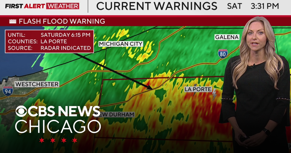 Flash Flood Warning issued for La Porte County, Indiana CBS Chicago