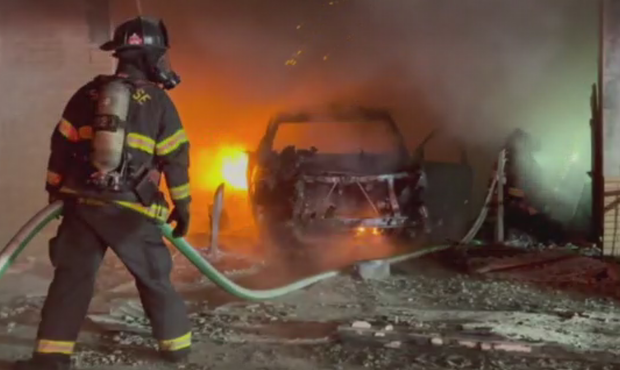 San Jose Fire Crews at US Post Office 