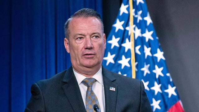 Acting ICE Director Todd Lyons in an interview with CBS News on Friday, July 18, 2025. 