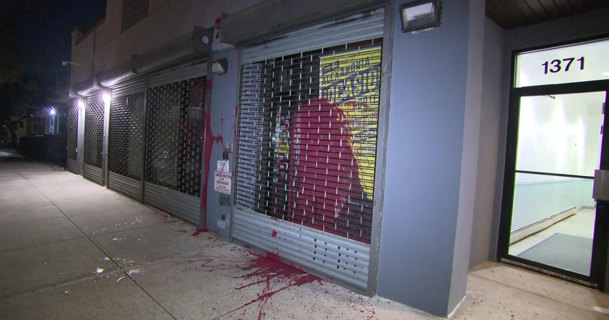AOC's campaign office vandalized with red paint in NYC 