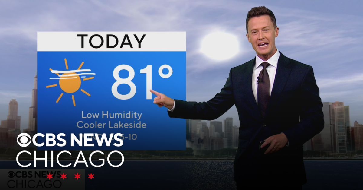 Highs in the low 80s on Monday - CBS Chicago