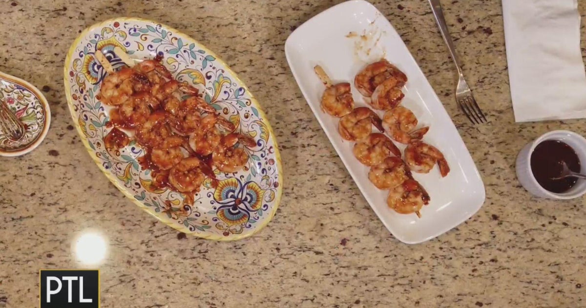 Raspberry Chipotle Shrimp Skewers | Cooking with Rania 