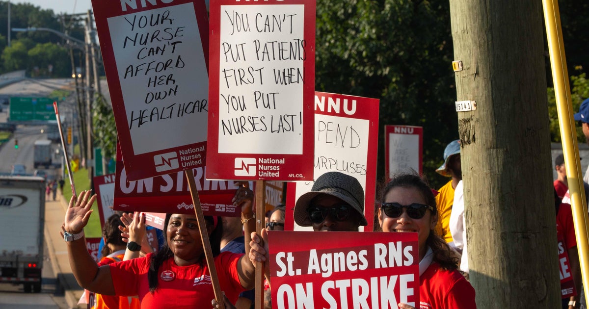 Nurses at Baltimore hospital hold 1-day strike over staffing, patient care concerns 