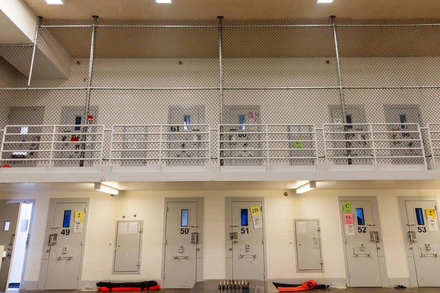 Cell block doors at Idaho Maximum Security Institution 