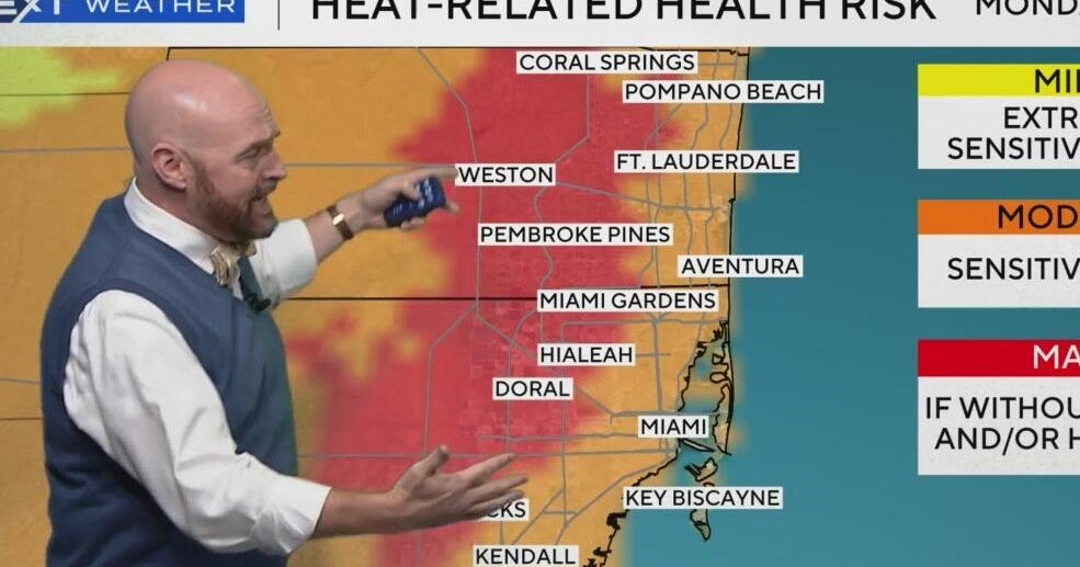 Possibly dangerous heat hitting South Florida with triple digit
