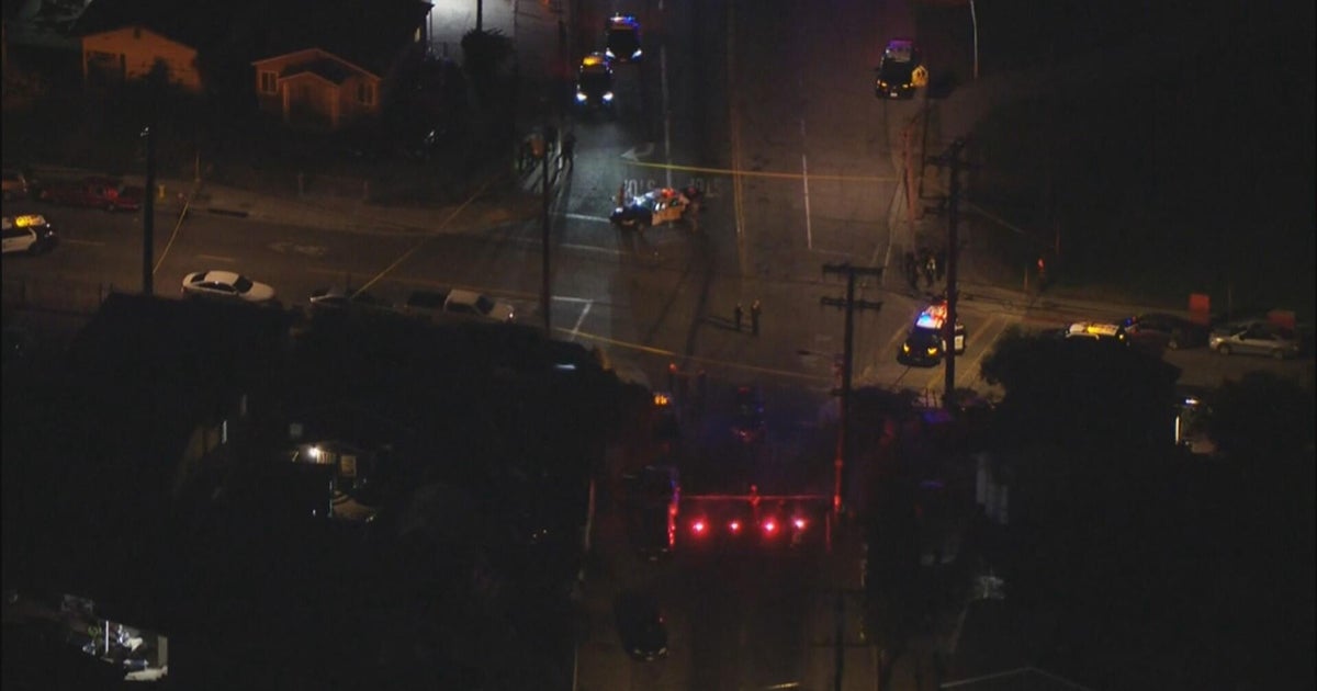 LAPD pursuit ends after another driver collides with officer 