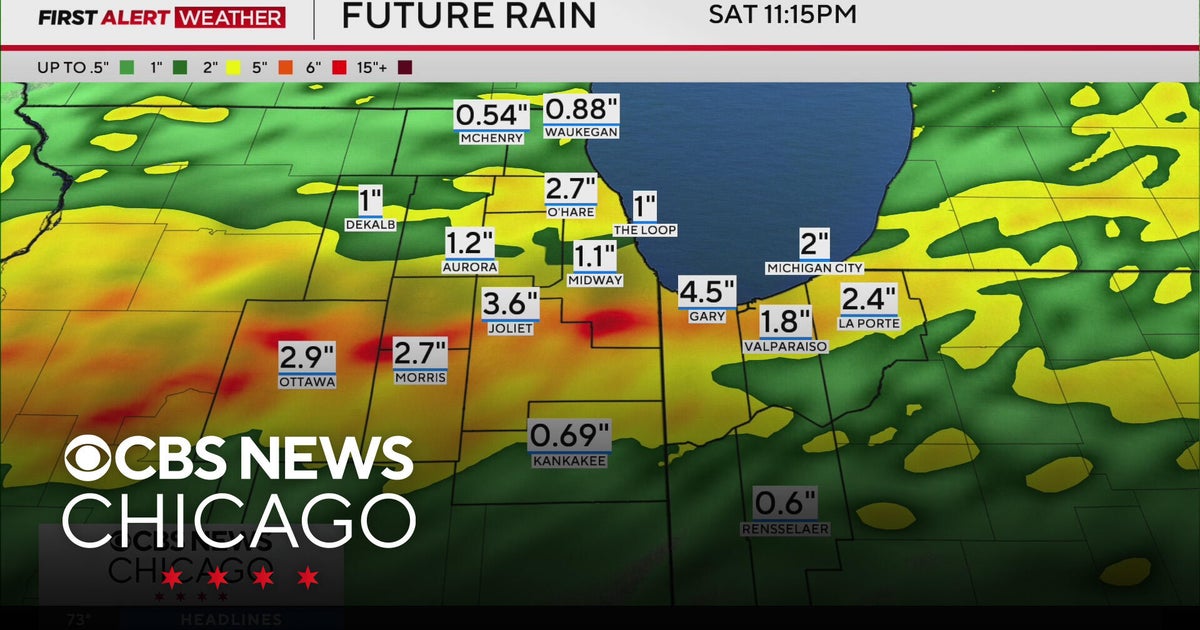 Chicago weather: More rain Saturday, with Flood Watch - CBS Chicago