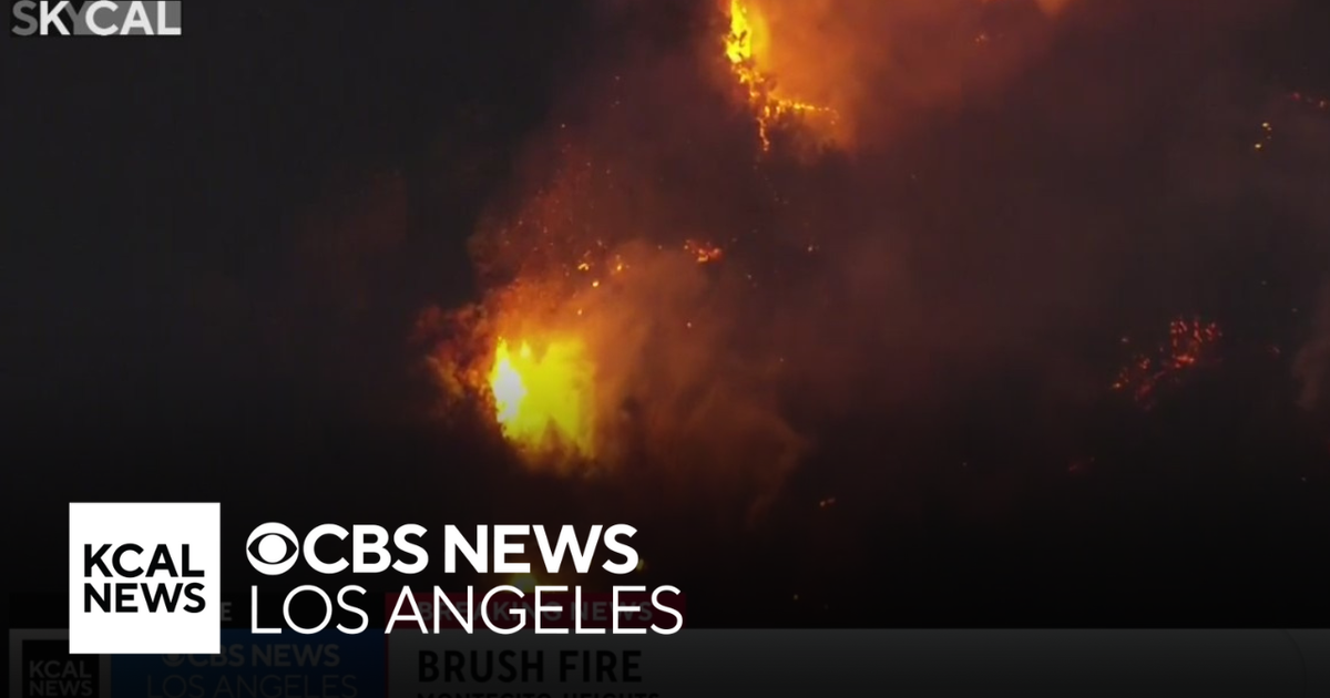 Firefighters battling Monterey Fire, burning in Montecito Heights