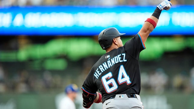 Marlins Brewers Baseball 