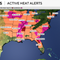 Heat maps show half the U.S. under advisories, warnings