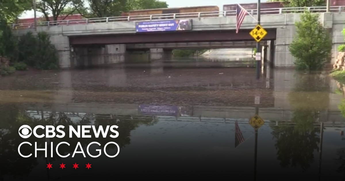 Heavy rain causes flooding in Chicago's western suburbs - CBS Chicago