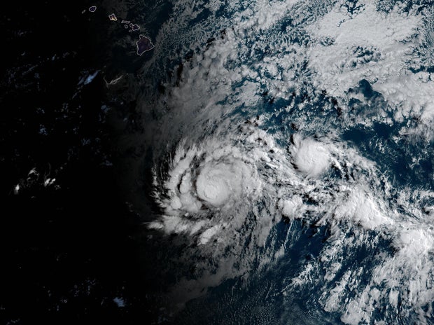 The hurricane Iona is seen in the Pacific Ocean in 12:40 PM EDT, on July 28, 2025. 