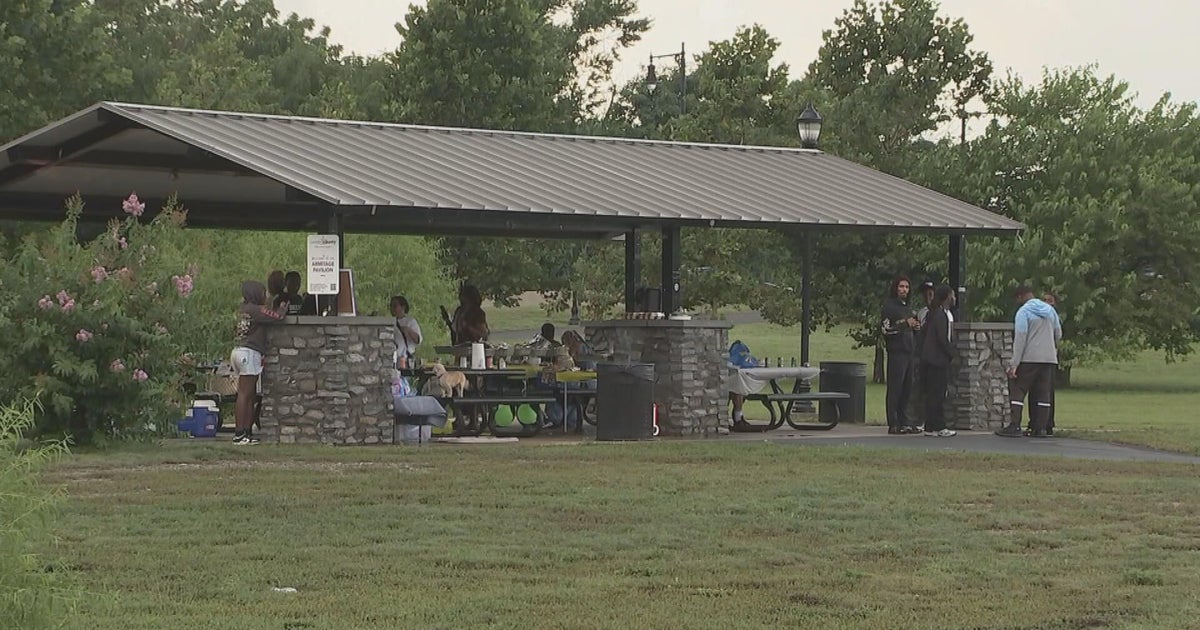 After humid, rainy day, family celebrating in N.J. park rewarded with rainbow 