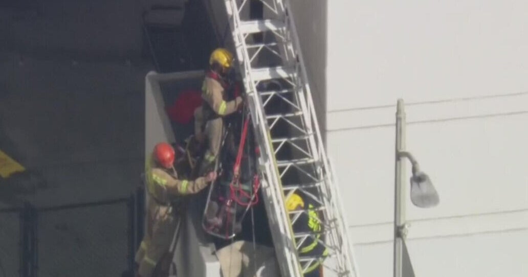 Man survives about 40-foot fall in downtown Los Angeles, rescued from confined space 