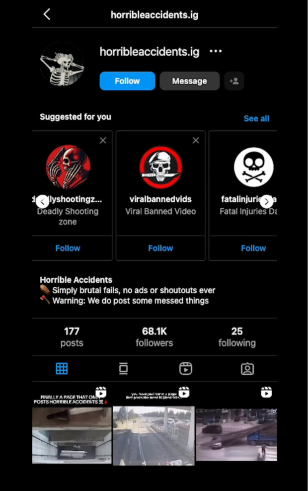 Hundreds of Instagram accounts push graphic real-life violence to millions, CBS News finds recommended-carousel.png