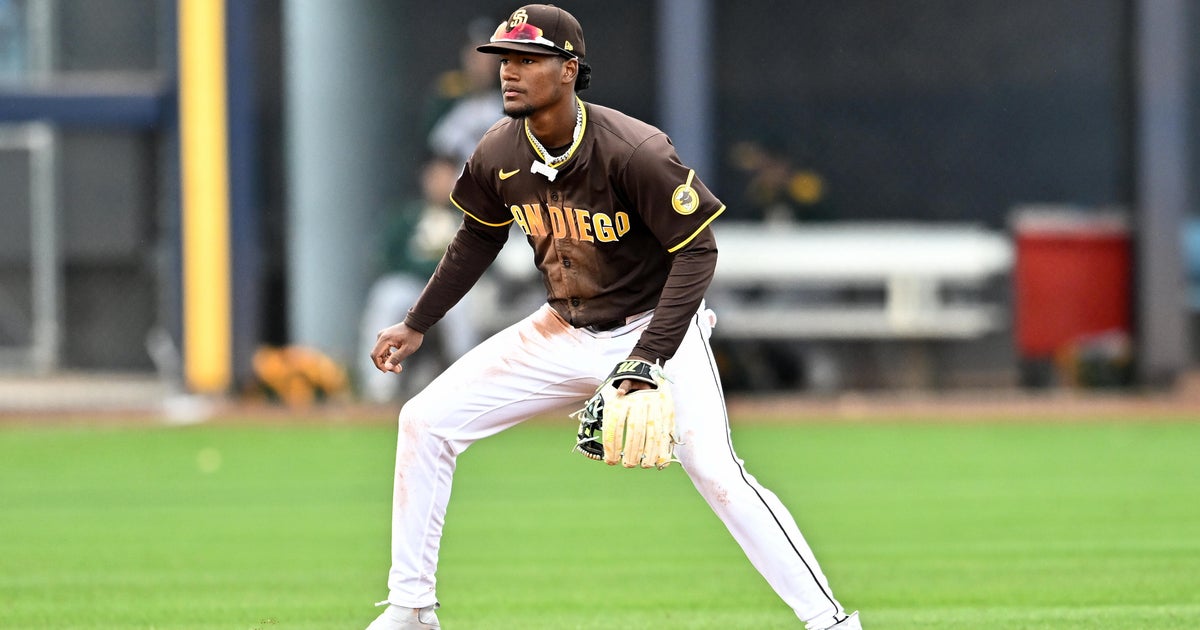 Athletics acquire Leo De Vries, 3 other prospects from Padres for Mason Miller, J.P. Sears 