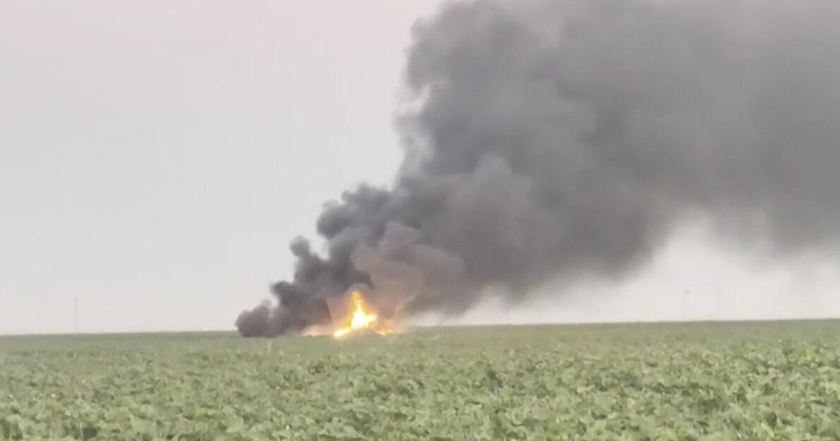 Pilot self-ejects in fighter jet crash in Fresno County