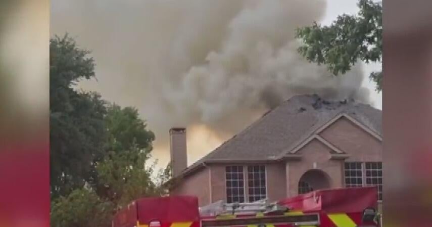 Lightning strike causes house fire in The Colony during Sunday storms ...