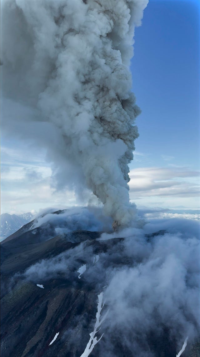 Russia Volcanic Eruption 