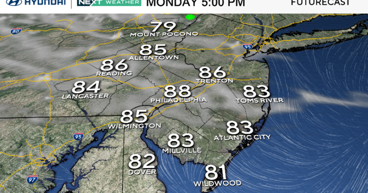 Fantastic weather Monday, tracking warmer temps and late-week storms 