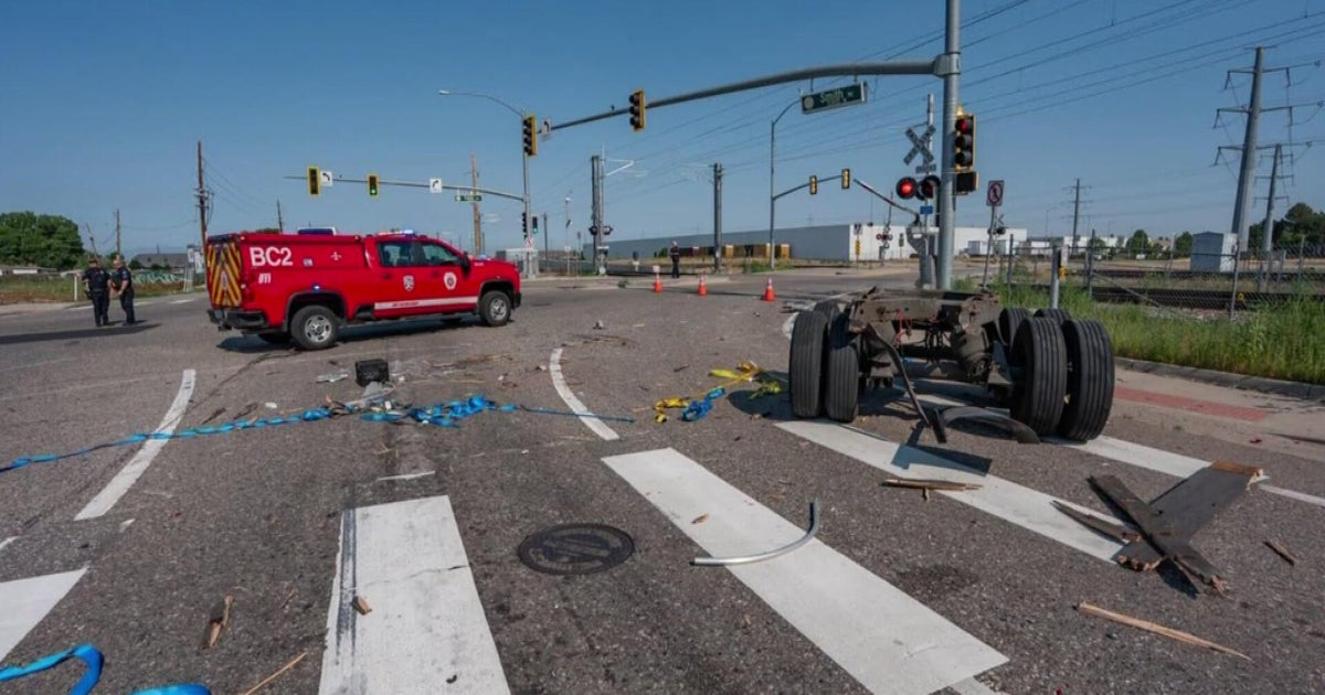 RTD's A Line train collides with semi truck in Aurora, minor injuries ...