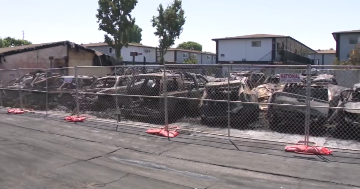 Nearly 20 cars destroyed in massive Santa Ana carport fire 