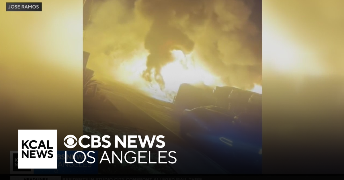 More than 20 cars damaged in Santa Ana carport fire - CBS Los Angeles