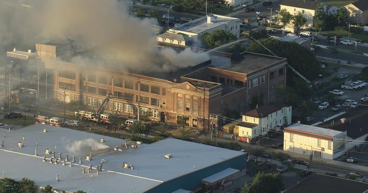 Crews battling large fire at former New Jersey Avenue School building in Atlantic City 