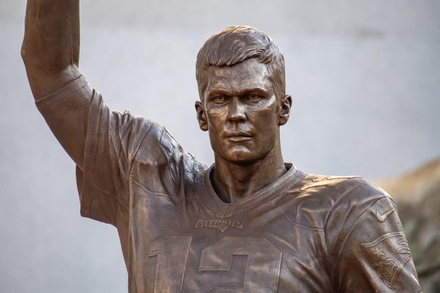 Photos: Tom Brady statue unveiled by Patriots outside Gillette Stadium