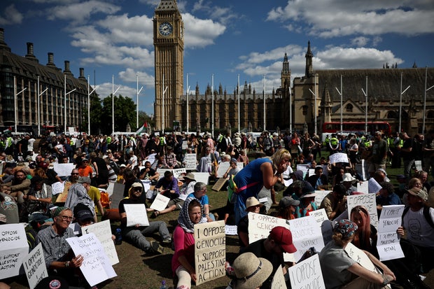BRITAIN-POLITICS-PROTEST-ISRAEL-PALESTINIAN-CONFLICT 