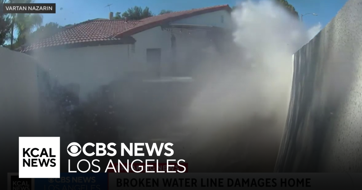 Water Main Break Floods Granada Hills Home, Hampers LA Outage Repairs