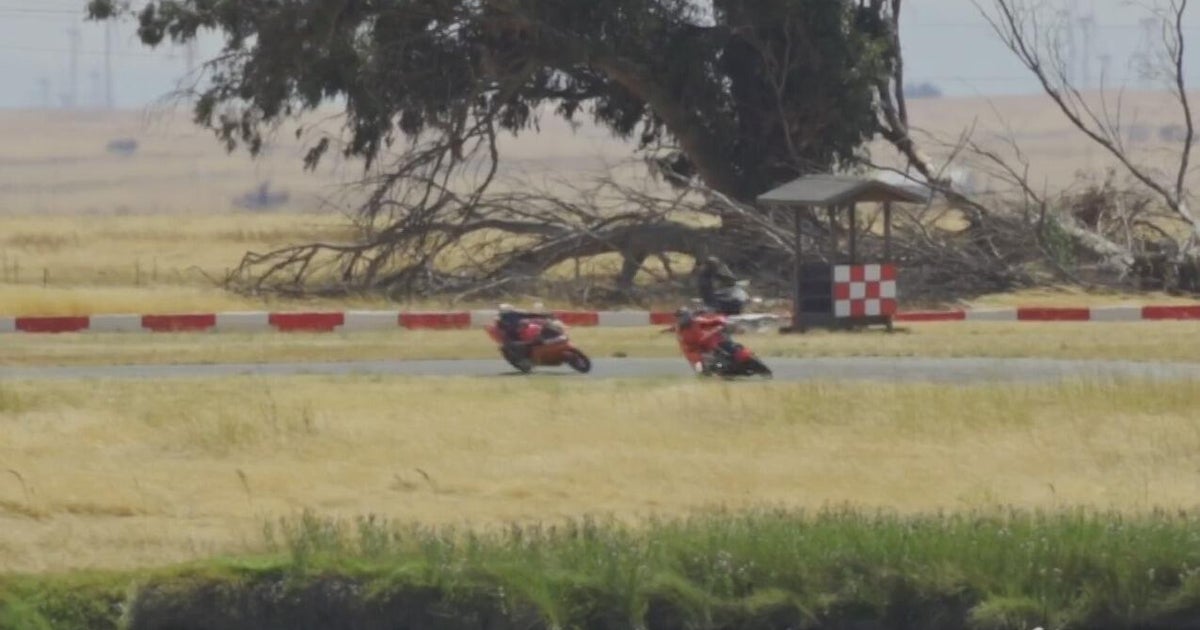 Motorcycle rider dies after crash at Solano County track - CBS Sacramento