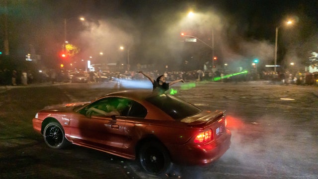 street takeover east compton atlantic boulevard muscle cars antics 