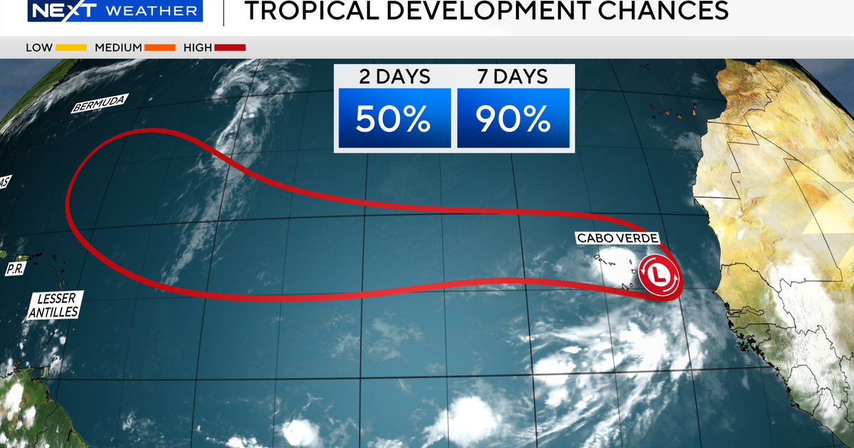 Area of low pressure off West African coast being monitored for tropical system development