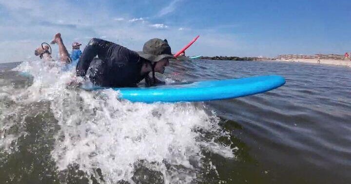 Surf therapy offers serene setting for work on mental health issues 
