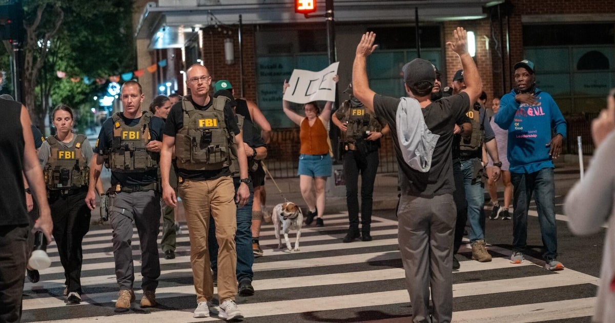D.C. residents protest increased law enforcement amid Trump's crime ...