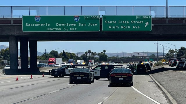 U.S. Highway 101 lanes blocked, San Jose 