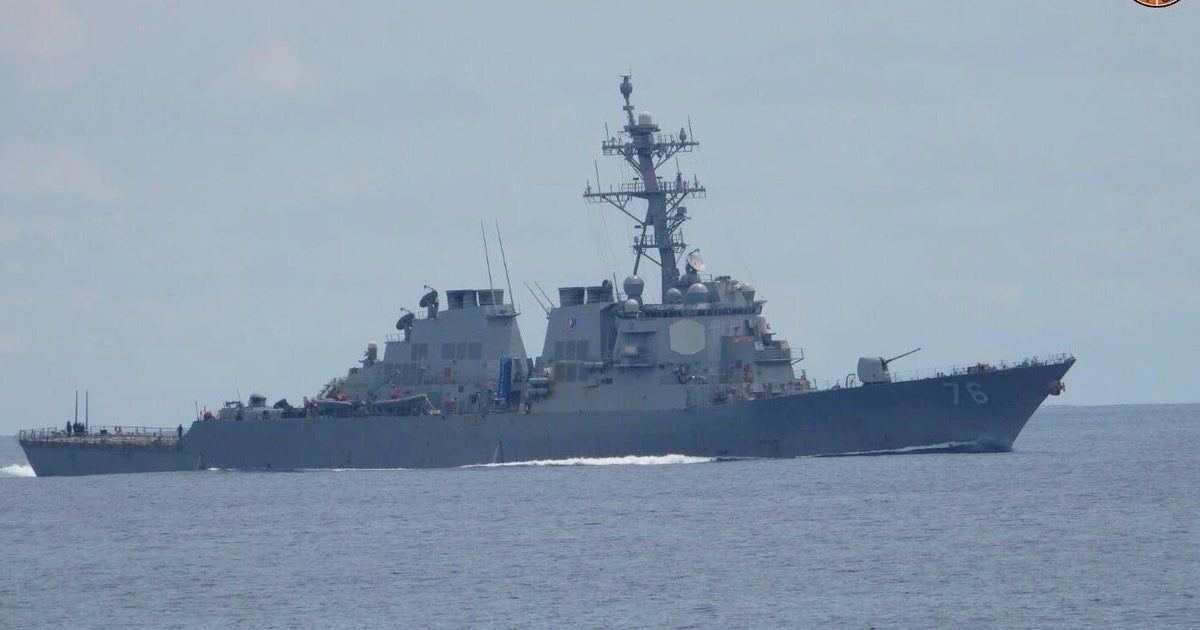 2 US ships were sent to opposed water after Chinese collision