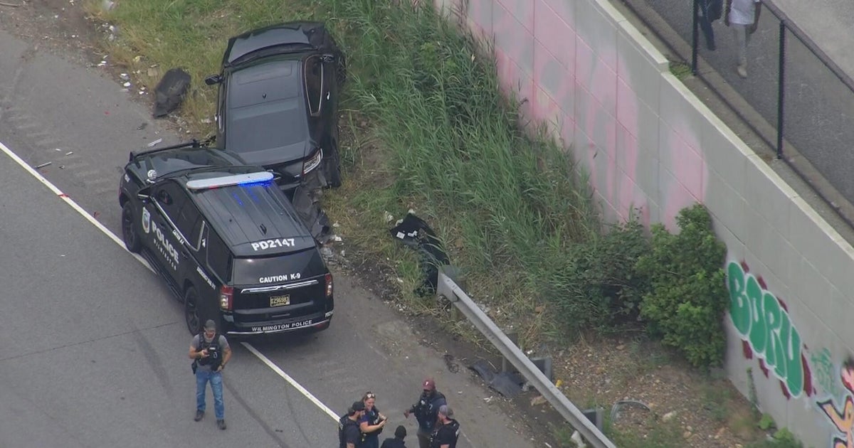 Crash on I-95 stemmed from police chase in Wilmington; 2 men arrested 