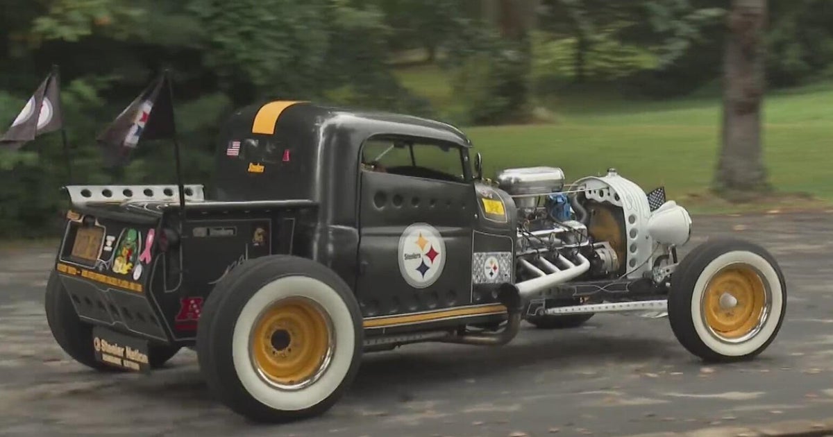 Westmoreland County man wants to turn Steelers hot rod into money for hospital 