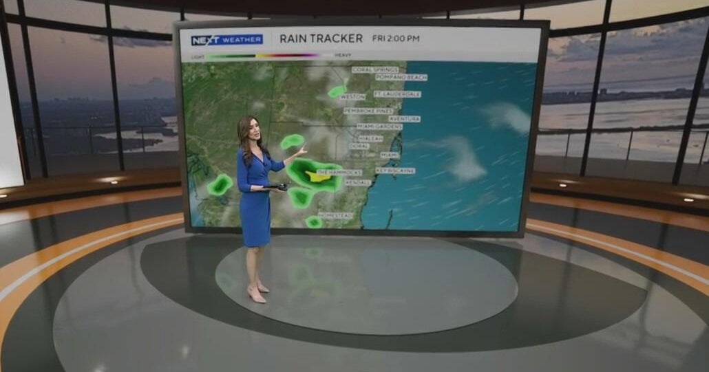 South Florida ends week warm and dry – CBS News