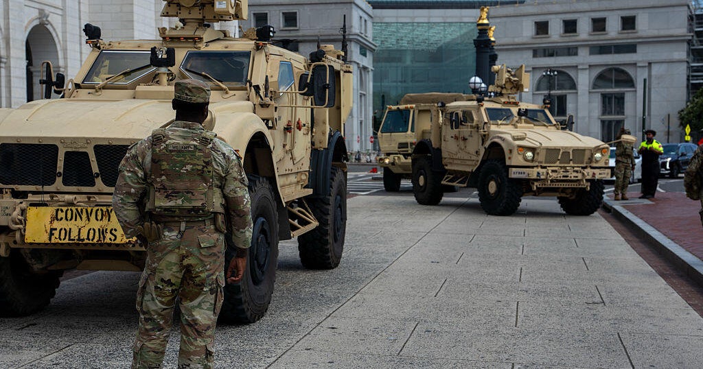 White House says National Guard members deployed to D.C. "may be armed"