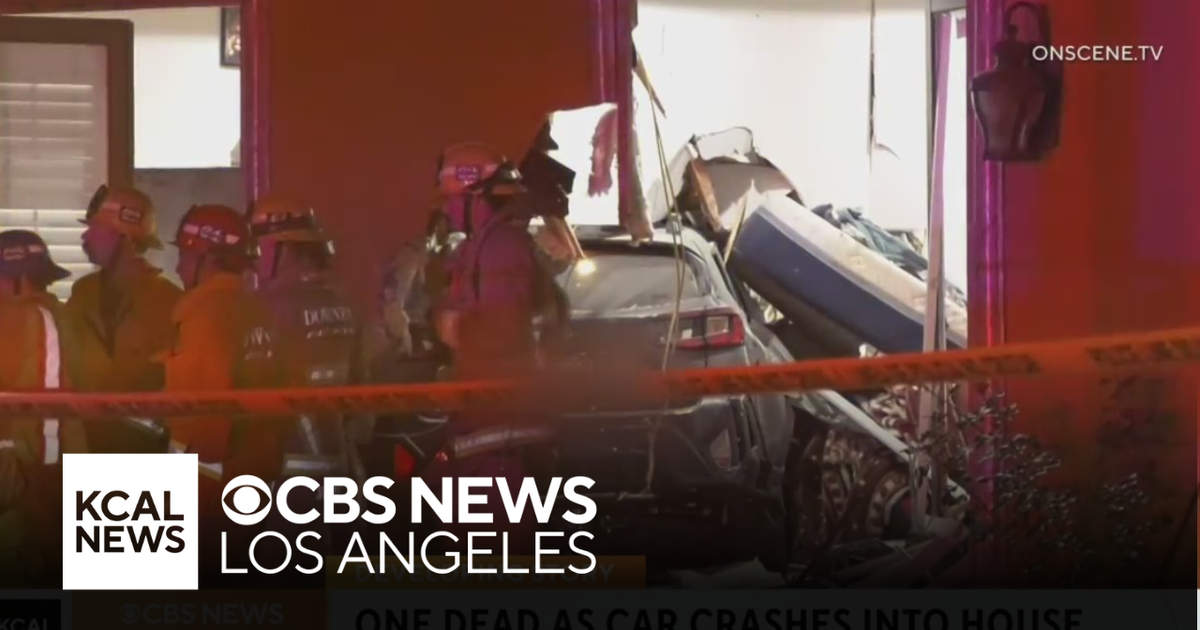 Woman, 73, dead after suspected DUI driver crashes into Downey house ...