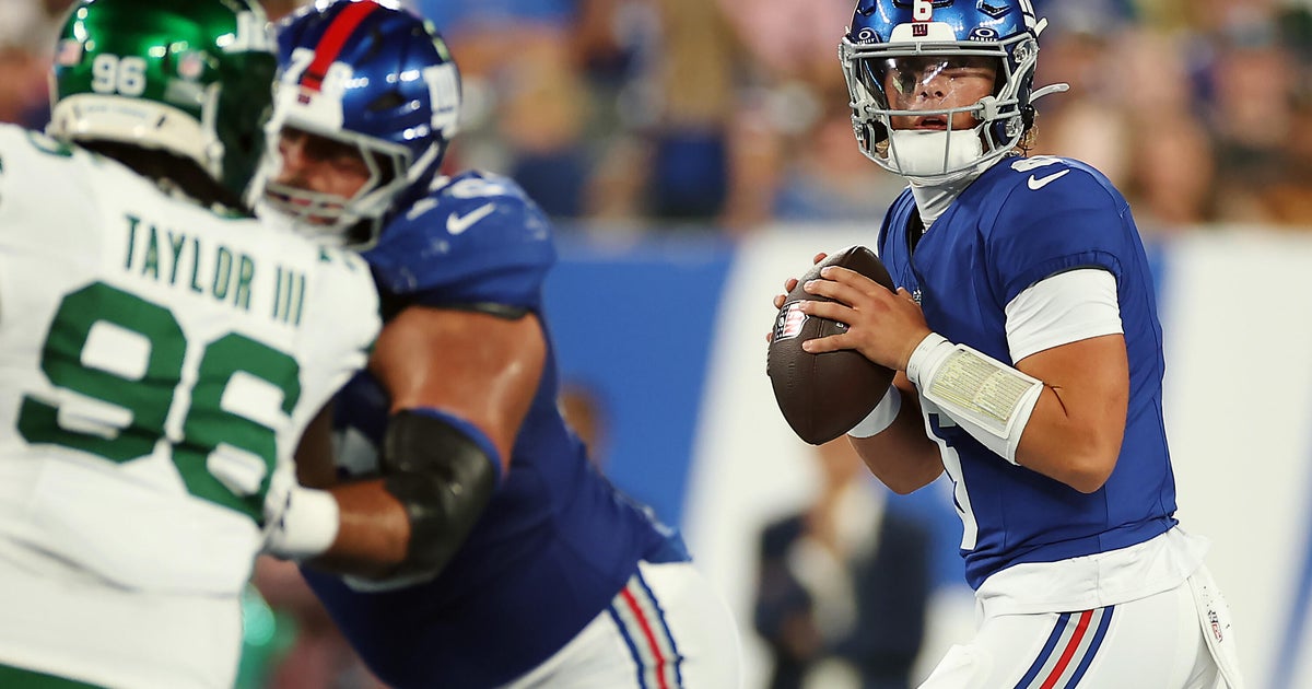 Rookie QB Jaxson Dart stars in home preseason debut as Giants beat Jets 