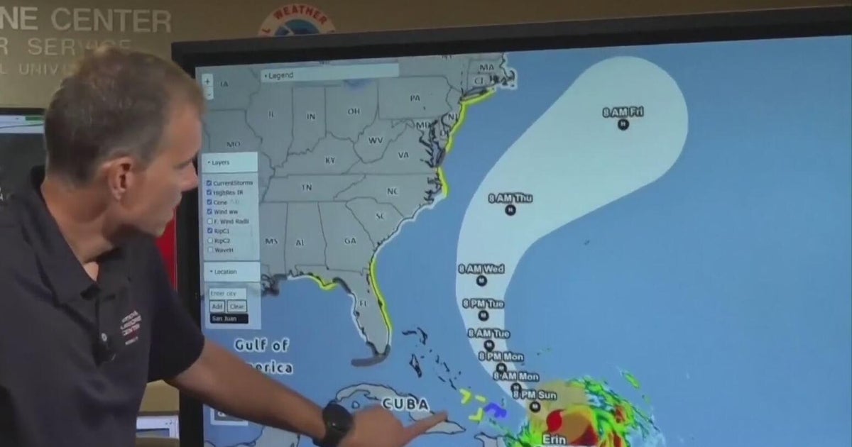 Hurricane Erin brings dangerous surf and rip currents to U.S. coast after battering Caribbean