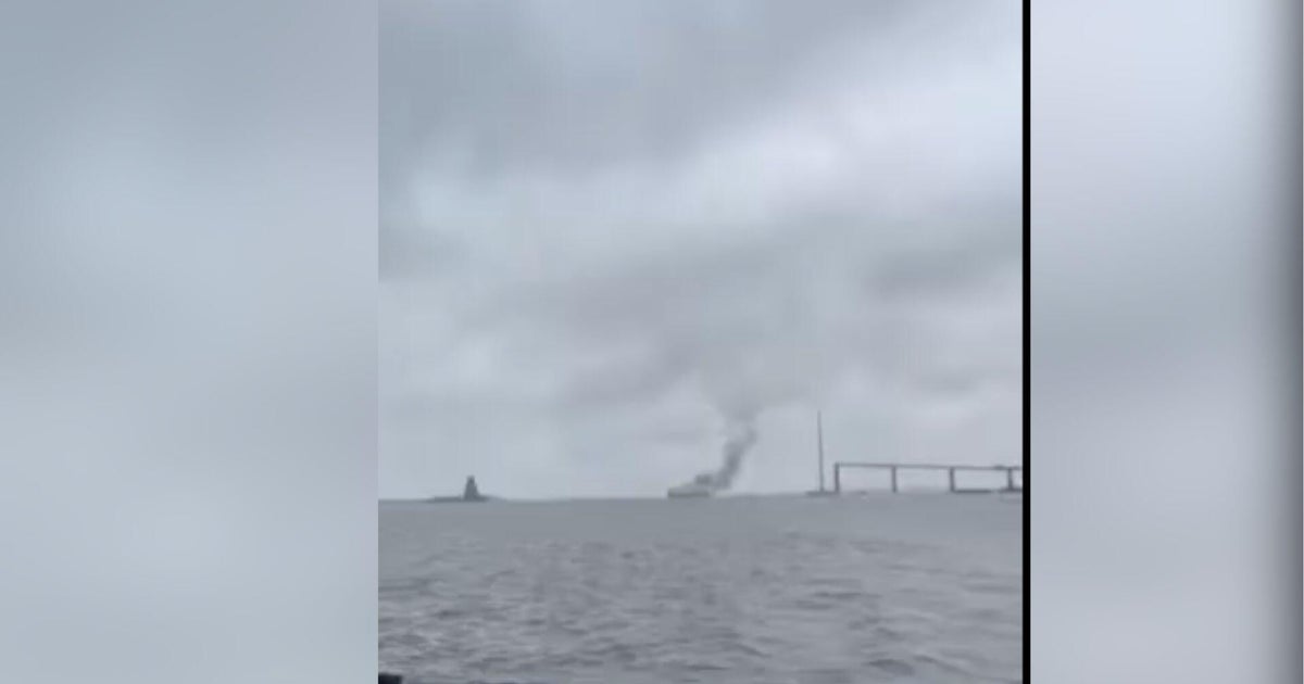 U.S. Coast Guard confirms ship explosion near Baltimore's Key Bridge site