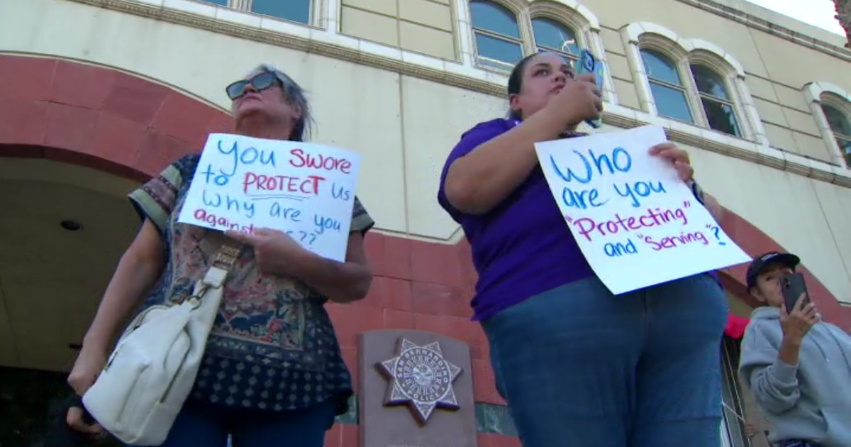 San Bernardino protesters denounce immigration operation after shots were fired at family's car 
