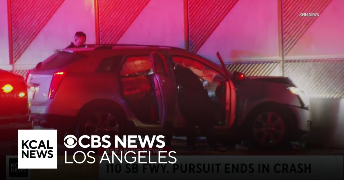 Stolen vehicle pursuit suspect crashes on 110 Freeway before arrest ...
